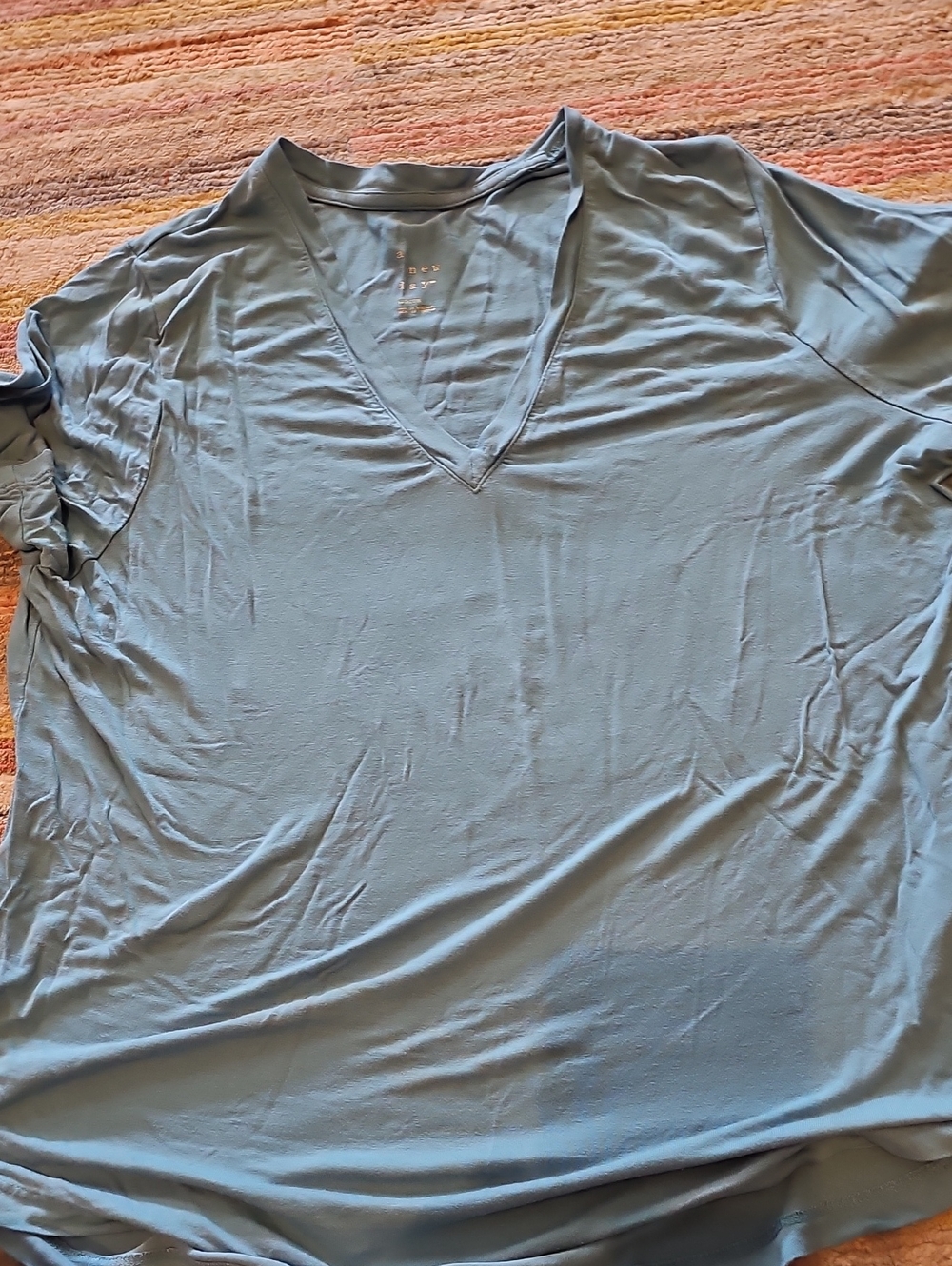 a new day Blue V-Neck Short Sleeve Tee